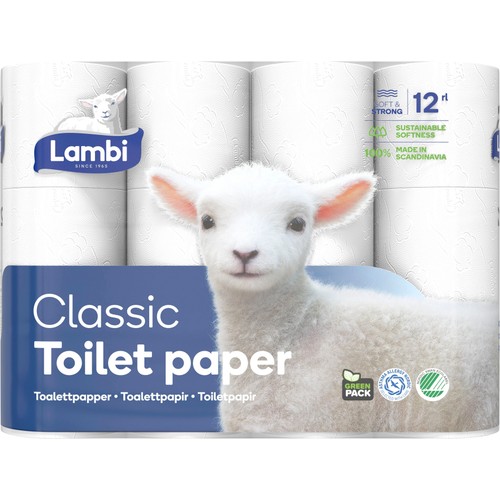 Toalettpapper Classic 12-p Lambi