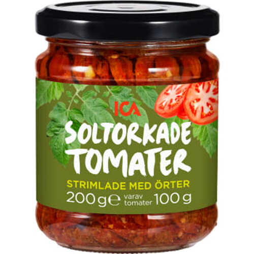 Soltorkade tomater Strimlade med örter 100g ICA