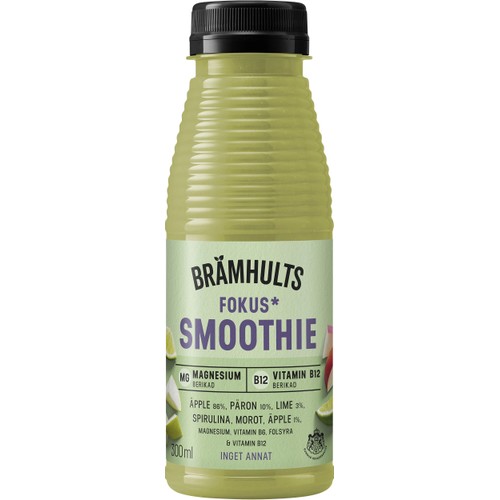 Smoothie Fokus Äpple Päron Lime 300ml Brämhults