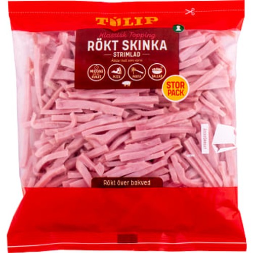 Skinka Strimlad Rökt 450g Tulip