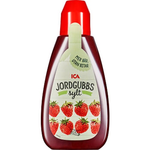Jordgubbssylt Klämflaska 600g ICA