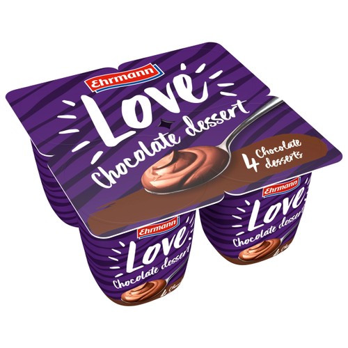 Pudding Choklad Love Dessert 4-p 2% 400g Ehrmann