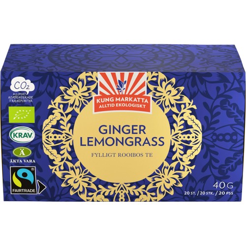 Rooibos Ingefära & citron 20-p KRAV Kung Markatta
