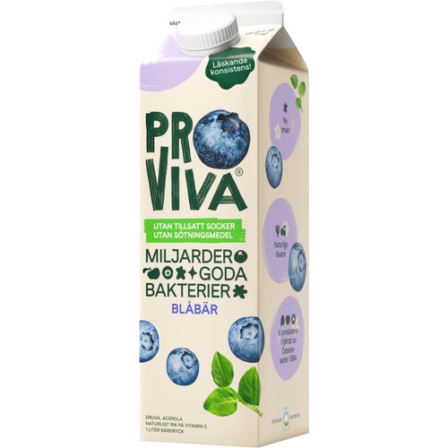 Fruktdryck Blåbär 1l Proviva