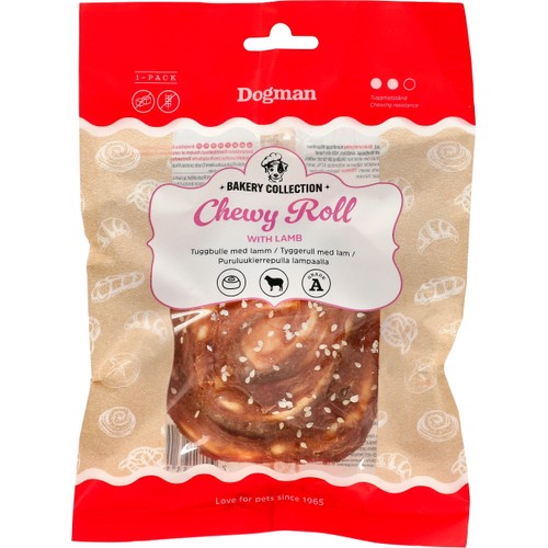 Hundtugg Chewy Roll Lamb 60g Dogman