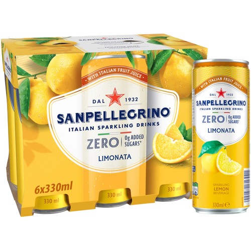 Läsk Limonata zero 6-p 33cl San Pellegrino