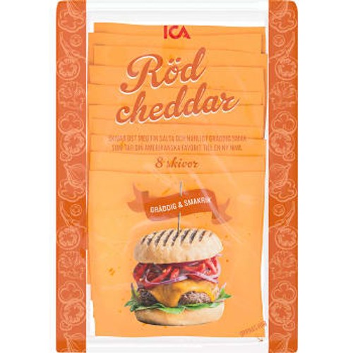 Röd Cheddar skivad 160g ICA