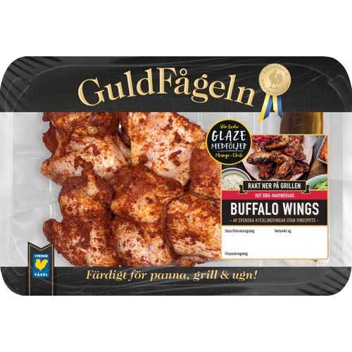 Kycklingvingar marinerade buffalo wings ca 800g Guldfågeln