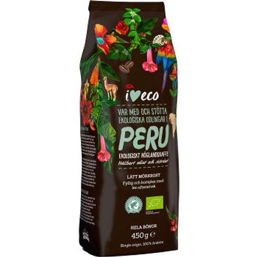 Kaffe Peru Hela bönor Ekologisk 450g ICA I love eco