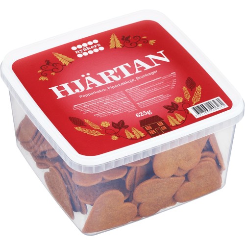 Pepparkakor Hjärtan 625g Nyåkers