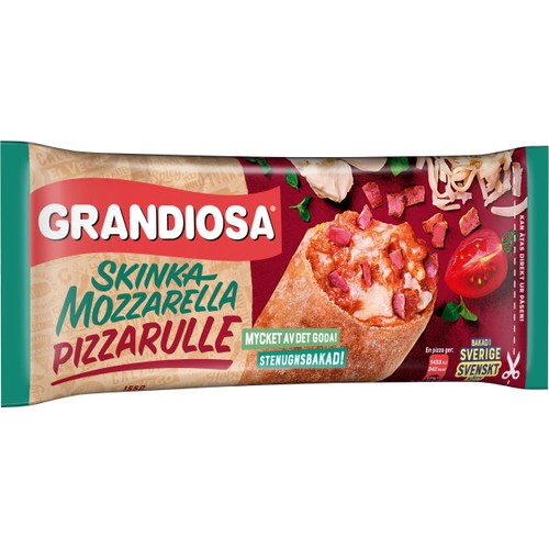 Pizzarulle Mozzarella & skinka 155g Grandiosa