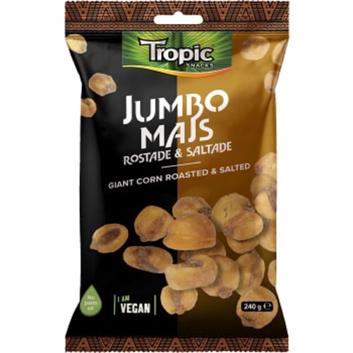 Jumbomajs Rostad & Saltad 240g Tropic Snacks