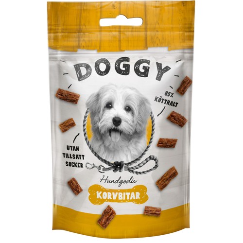 Hundgodis Korvbitar 55g Doggy