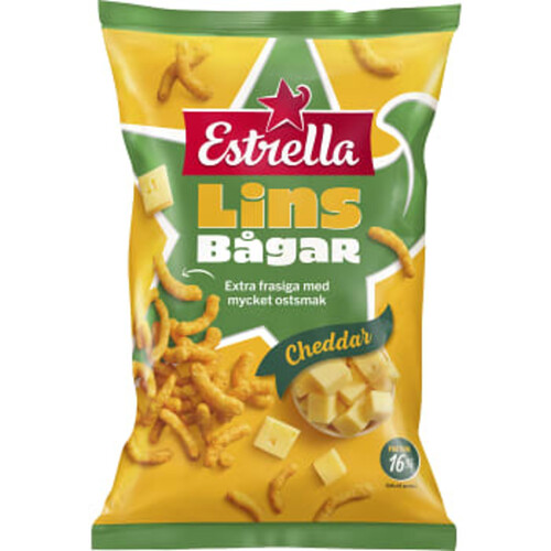 Linsbågar Cheddar 150g Estrella