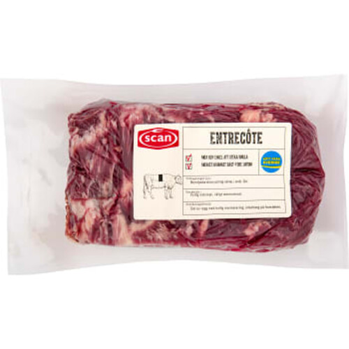 Entrecôte i bit ca 950g Scan