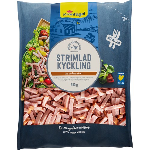 Kyckling Strimlad Rökt 350g Kronfågel