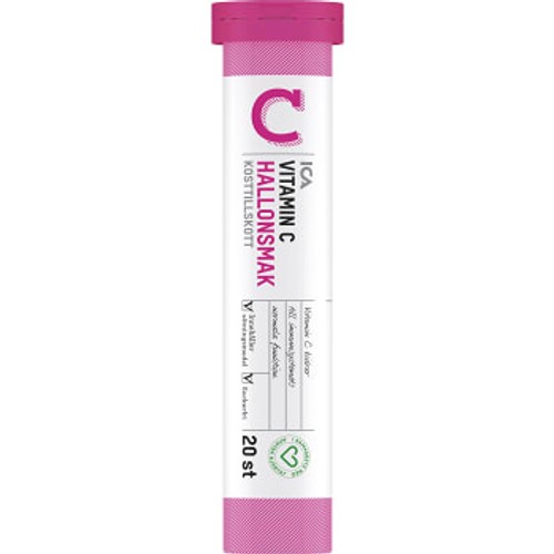 Vitamin C Hallon Brustablett 20-p ICA Hjärtat