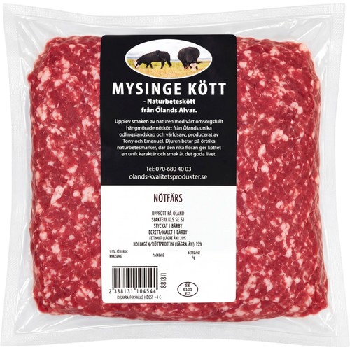 Nötfärs ca 450g Mysinge Kött
