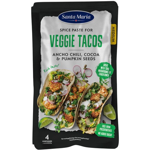 Paste Veggie Tacos 100g Santa Maria