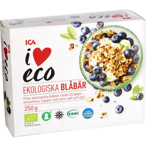 Blåbär Fryst 250g KRAV ICA I love eco