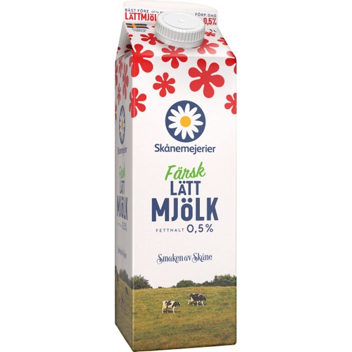 Lättmjölk Färsk 0,5% 1l Skånemejerier