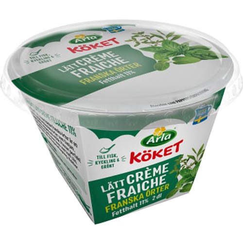 Crème fraiche Franska örter Lätt 13% 2dl Arla Köket