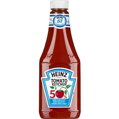 Ketchup 50% mindre socker och salt 960g Heinz