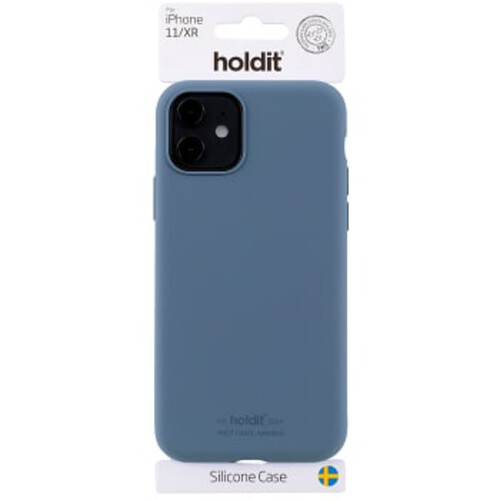 Mobilskal Silikon iPhone 11 Blå 1-p Holdit