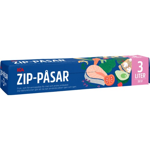 Zip-Påsar 3L 20-p ICA