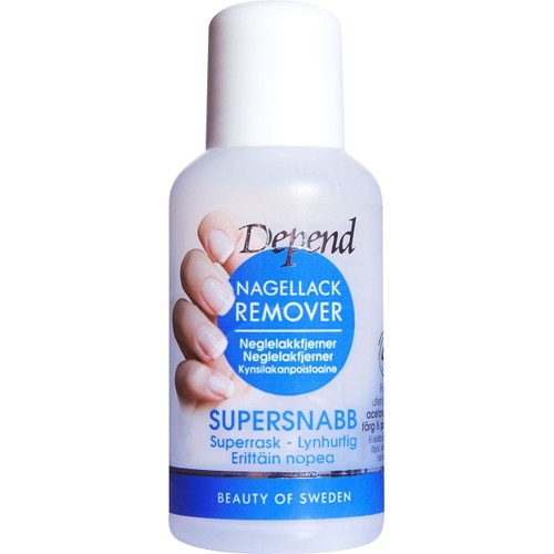 Nagellackremover blå 35ml Depend