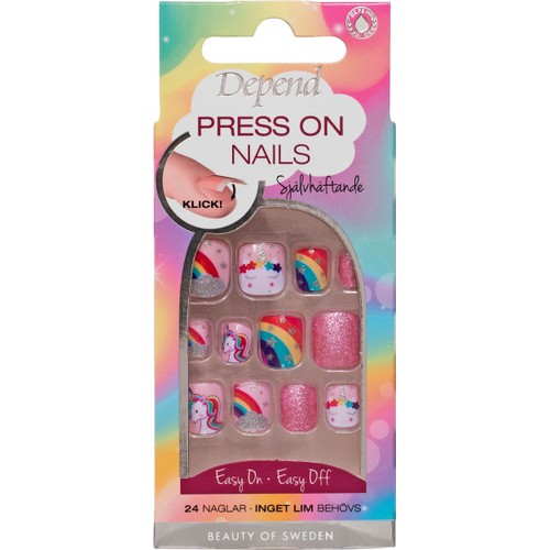 Press On Nails Rainbow Un 1 Styck Depend