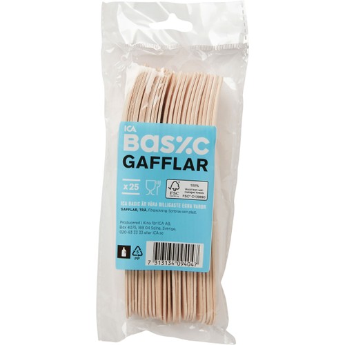 Gaffel Trä 25-p ICA Basic
