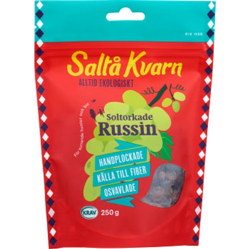 Russin Soltorkade 250g Krav Saltå Kvarn