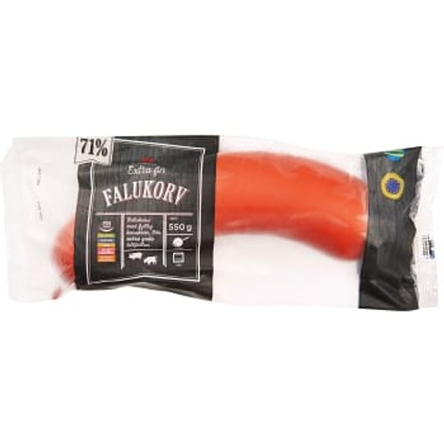 Falukorv Extra fin Kötthalt 71% 550g ICA 