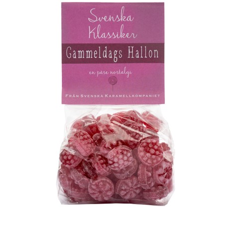Karameller Gammaldags Hallon 200g Svenska Karamellkompaniet
