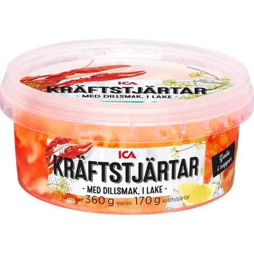 Kräftstjärtar med dillsmak i lake 170g ICA