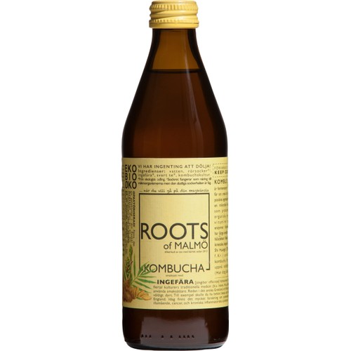 Kombucha Ingefära 330ml Roots of Malmö