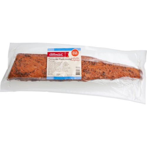 Varmrökt Fläskytterfilé Pastrami ca 900g Allmans