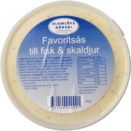Favoritsås fisk & skaldjur 400g Blomlöfs Rökeri