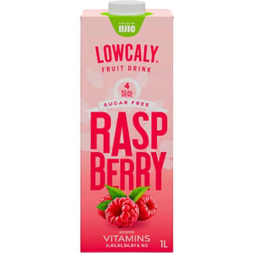 Fruktdryck Raspberry Sockerfri 1l NJIE