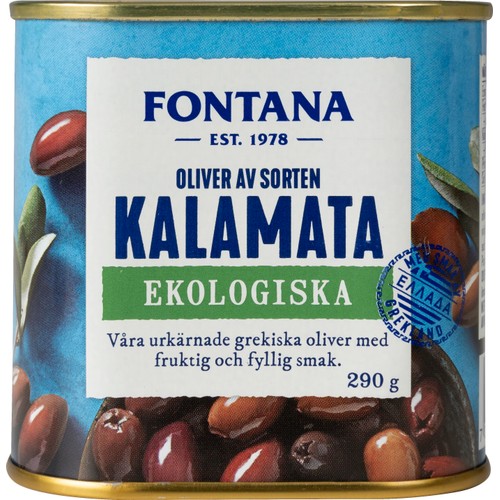 Kalamata utan kärnor Ekologisk 290g Fontana