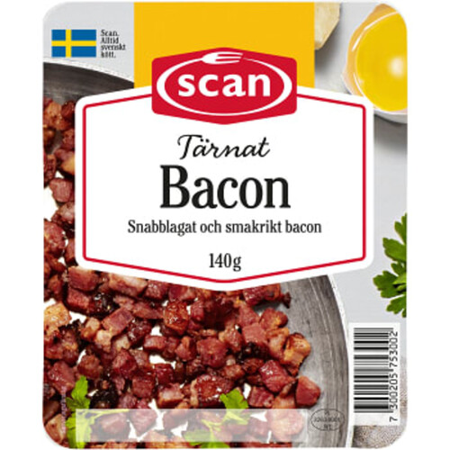 Bacon Tärnat 140g Scan