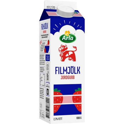 Filmjölk Jordgubb 2,7% 1000g Arla Ko®