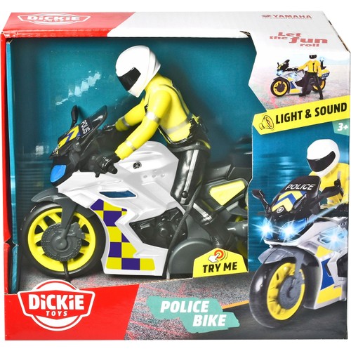 Polismotorcykel 17cm Dickie Toys