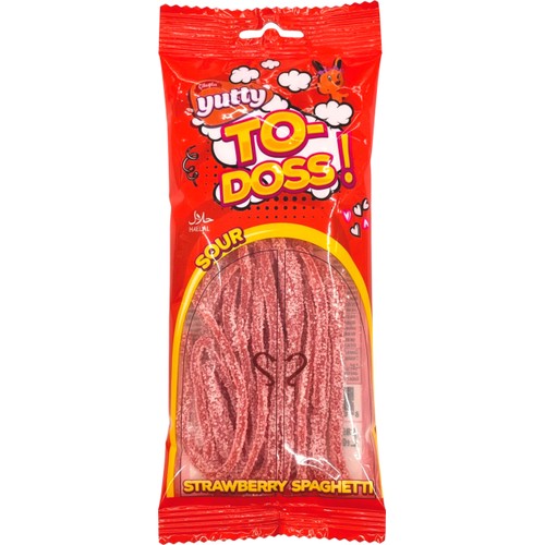Godis Jordgubbsspaghetti 70g Yutty