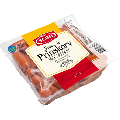 Svensk Prinskorv 1000g Scan