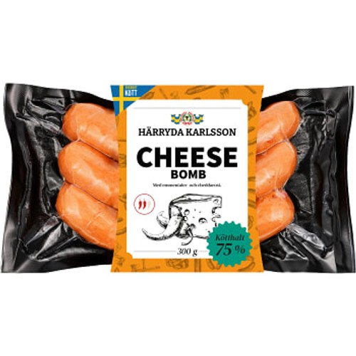 Kryddkorv Cheese explosion 75% Kötthalt 300g Härryda Karlsson