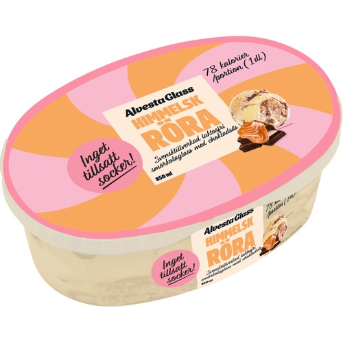 Glass Himmelsk Röra Inget Tillsatt Socker 850ml Alvestaglass
