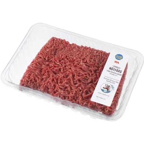 Nötfärs finmald 12% ca 900g ICA