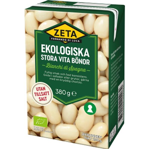 Stora Bönor Vita Ekologisk 380g Zeta